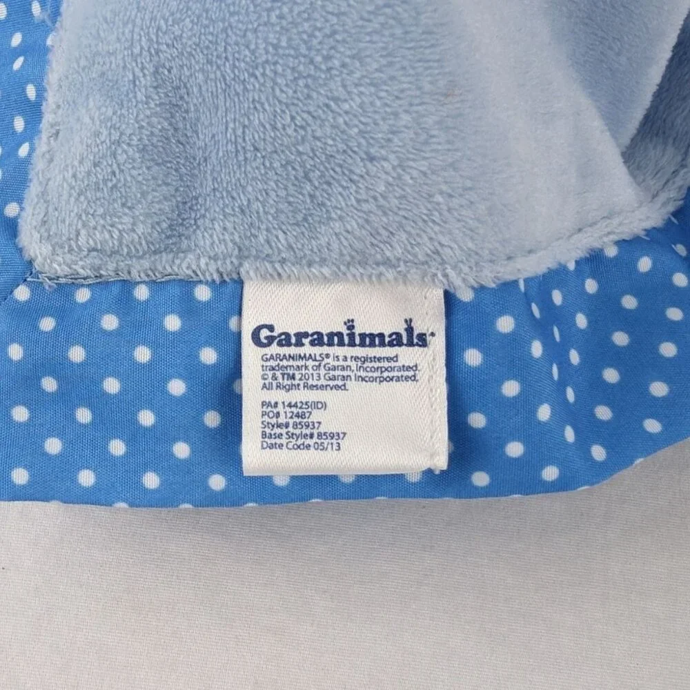 Garanimals Elephant‎ Lovey Blue Polka Dot Satin My Best Friend Security Blanket